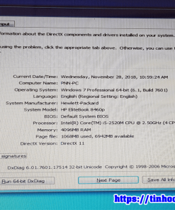 Laptop HP Elitebook 8460p i5 ram 4GB SSD 120GB Laptop cũ giá rẻ tphcm 5