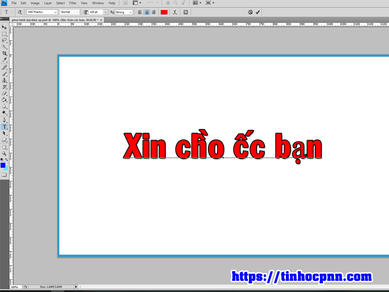 Lỗi không gõ được tiếng Việt trong photoshop